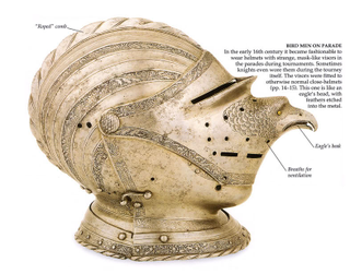 Illustration for article titled The Weirdest and Fiercest Helmets from the Age of Armored Combat